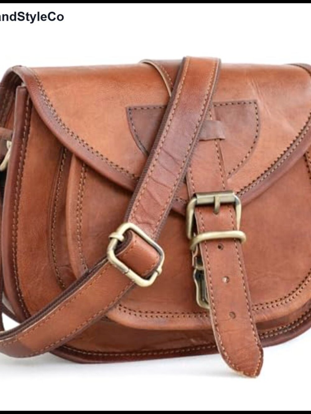 Genuine Leather Satchel Crossbody Bag for Women Everyday Purse